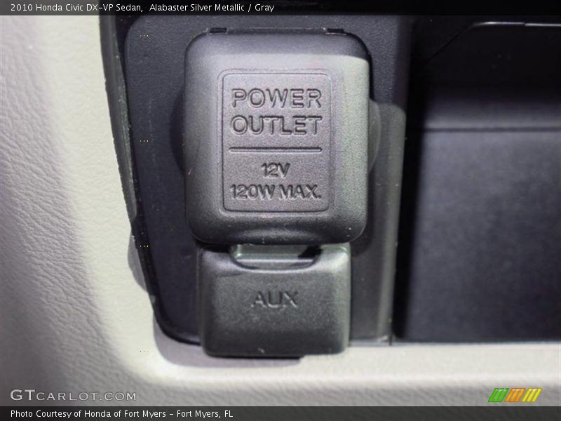 Alabaster Silver Metallic / Gray 2010 Honda Civic DX-VP Sedan