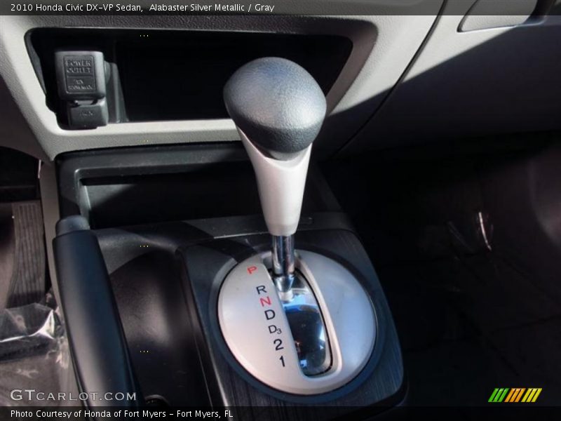 Alabaster Silver Metallic / Gray 2010 Honda Civic DX-VP Sedan