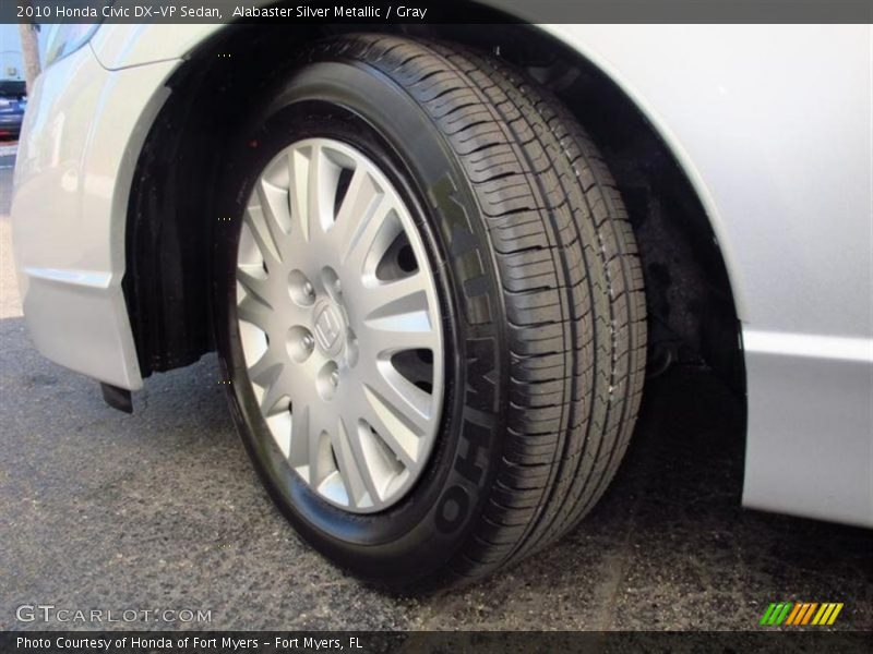 Alabaster Silver Metallic / Gray 2010 Honda Civic DX-VP Sedan
