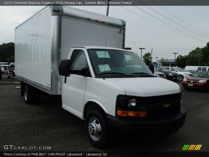 Summit White / Medium Pewter 2013 Chevrolet Express Cutaway 3500 Moving Van