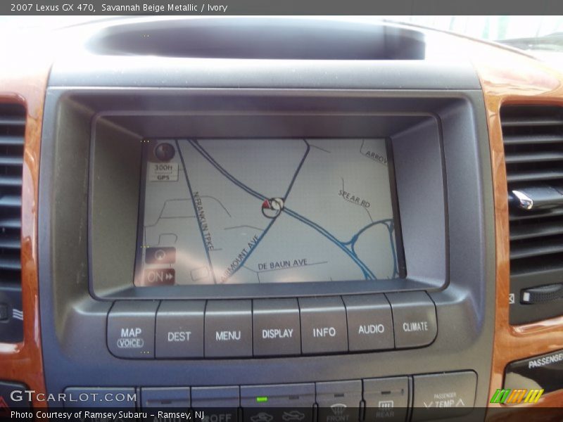 Navigation of 2007 GX 470