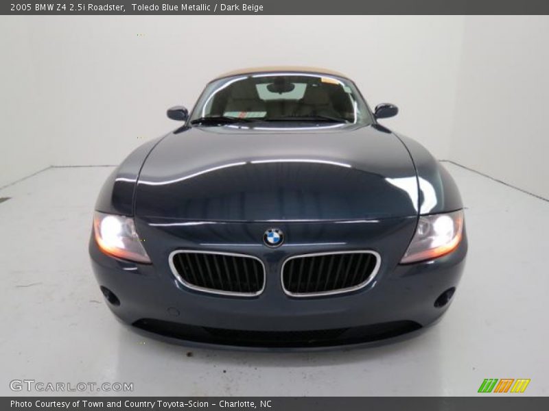 Toledo Blue Metallic / Dark Beige 2005 BMW Z4 2.5i Roadster