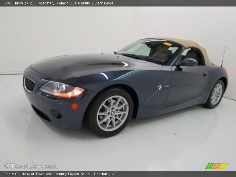 Toledo Blue Metallic / Dark Beige 2005 BMW Z4 2.5i Roadster