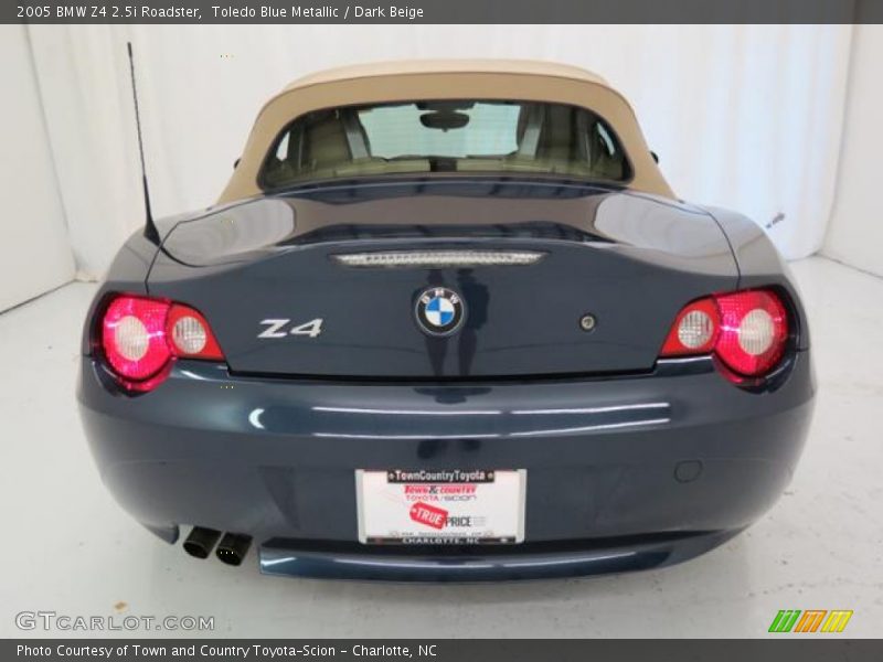 Toledo Blue Metallic / Dark Beige 2005 BMW Z4 2.5i Roadster