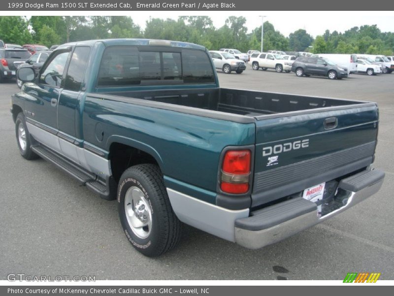 Emerald Green Pearl / Agate Black 1999 Dodge Ram 1500 SLT Extended Cab