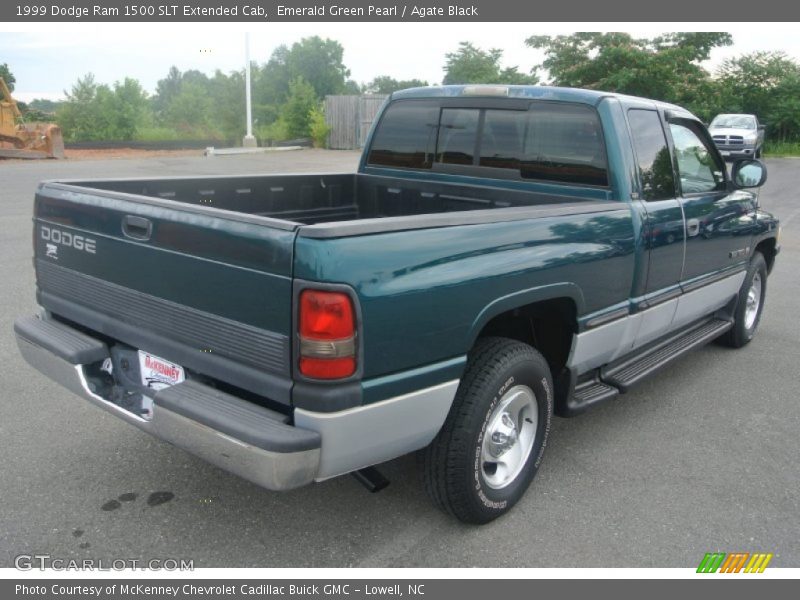 Emerald Green Pearl / Agate Black 1999 Dodge Ram 1500 SLT Extended Cab