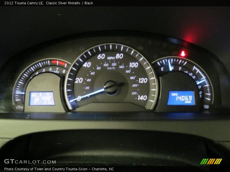 Classic Silver Metallic / Black 2012 Toyota Camry LE