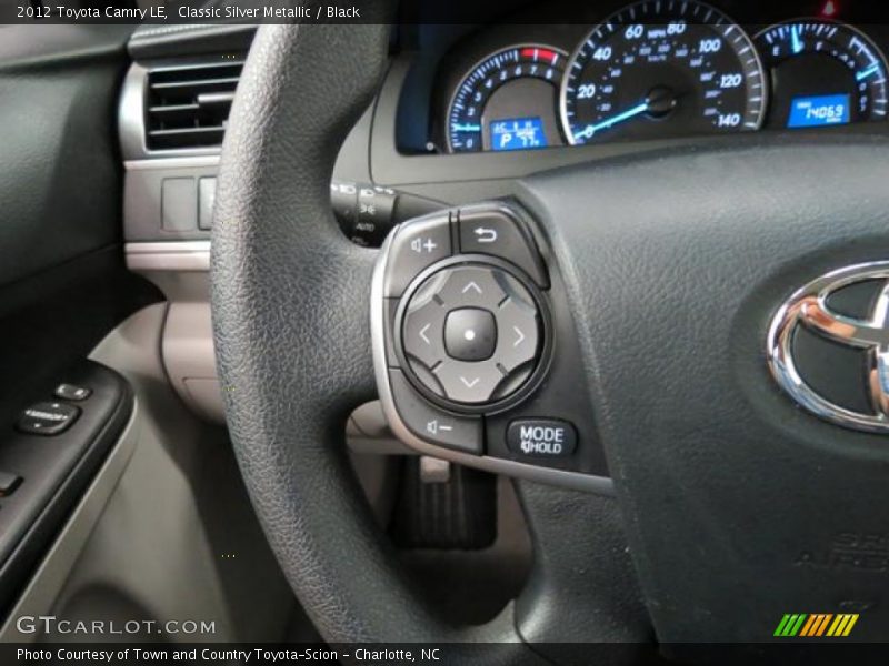 Classic Silver Metallic / Black 2012 Toyota Camry LE