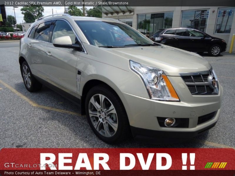 Gold Mist Metallic / Shale/Brownstone 2012 Cadillac SRX Premium AWD