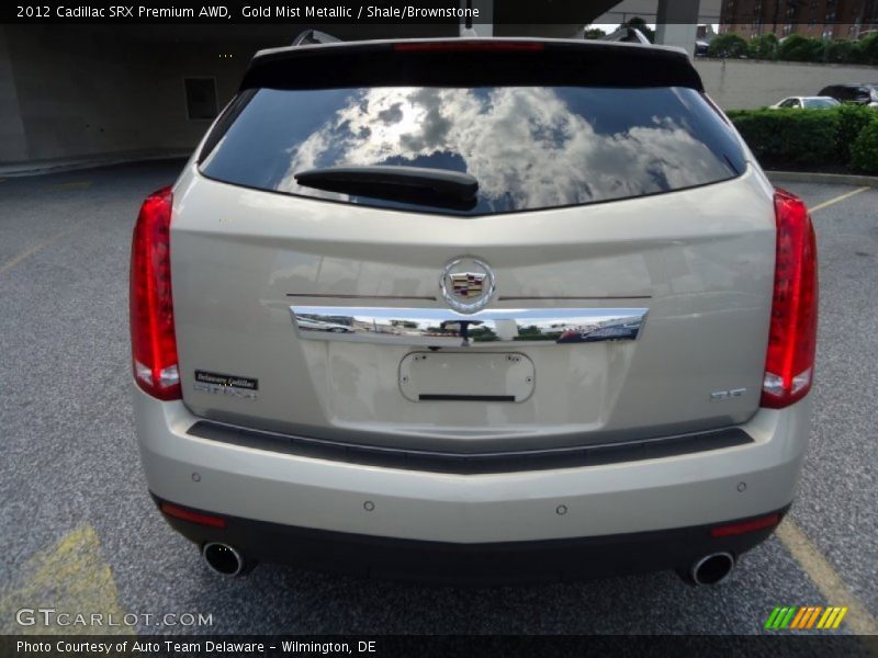 Gold Mist Metallic / Shale/Brownstone 2012 Cadillac SRX Premium AWD