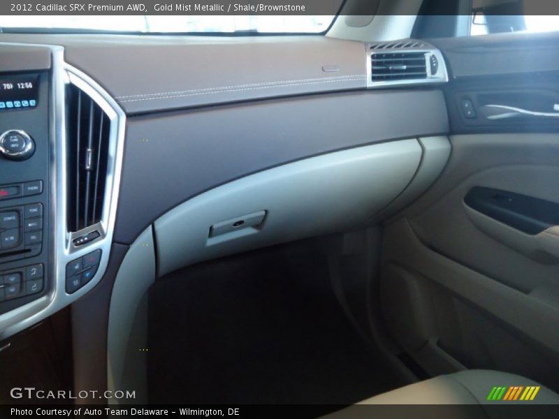 Gold Mist Metallic / Shale/Brownstone 2012 Cadillac SRX Premium AWD