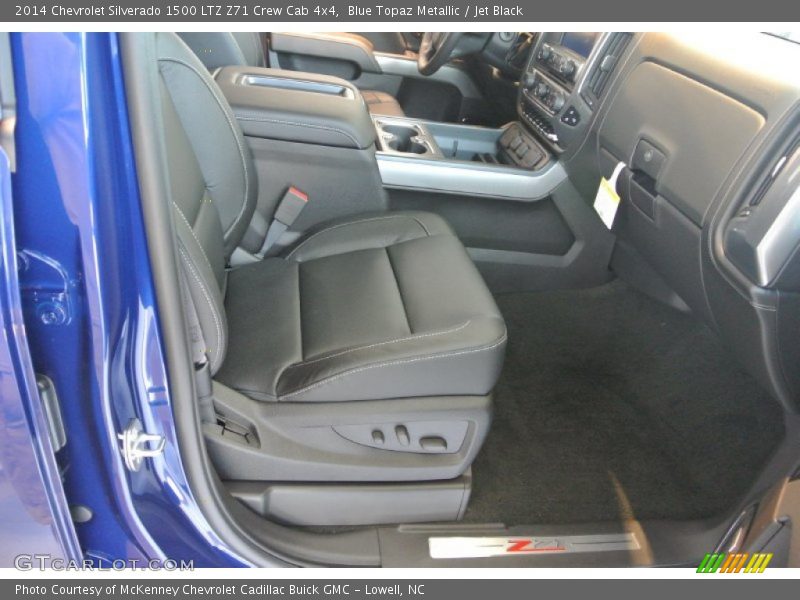 Blue Topaz Metallic / Jet Black 2014 Chevrolet Silverado 1500 LTZ Z71 Crew Cab 4x4