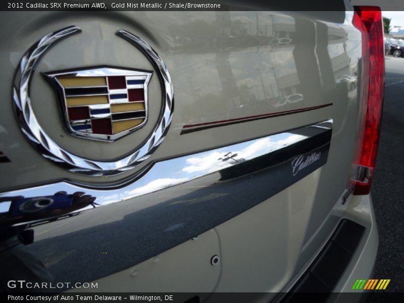 Gold Mist Metallic / Shale/Brownstone 2012 Cadillac SRX Premium AWD