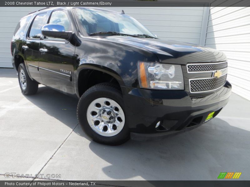 Black / Light Cashmere/Ebony 2008 Chevrolet Tahoe LTZ