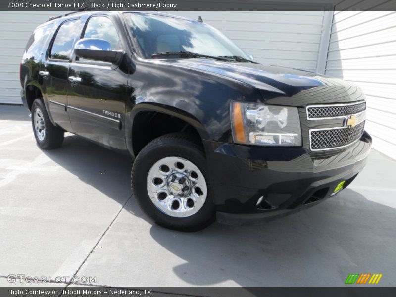 Black / Light Cashmere/Ebony 2008 Chevrolet Tahoe LTZ