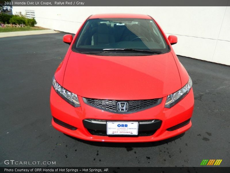 Rallye Red / Gray 2013 Honda Civic LX Coupe