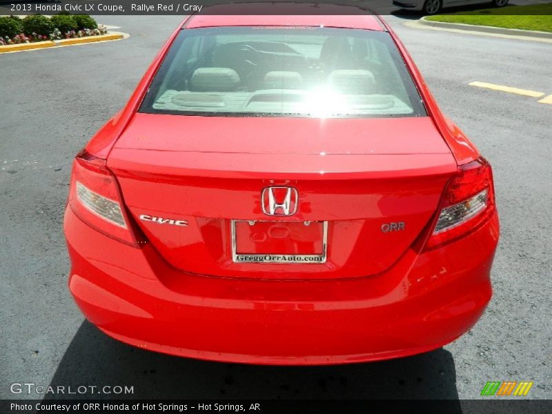 Rallye Red / Gray 2013 Honda Civic LX Coupe