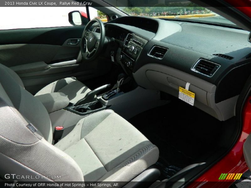 Rallye Red / Gray 2013 Honda Civic LX Coupe