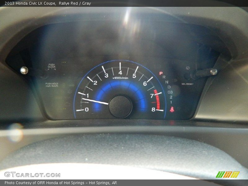 Rallye Red / Gray 2013 Honda Civic LX Coupe