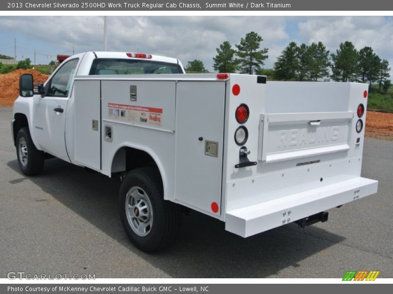 Summit White / Dark Titanium 2013 Chevrolet Silverado 2500HD Work Truck Regular Cab Chassis