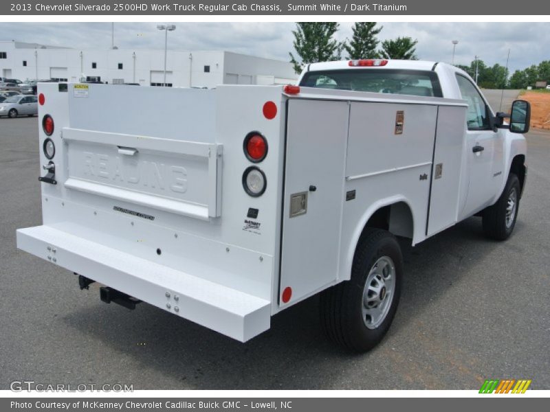 Summit White / Dark Titanium 2013 Chevrolet Silverado 2500HD Work Truck Regular Cab Chassis