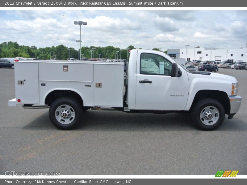 Summit White / Dark Titanium 2013 Chevrolet Silverado 2500HD Work Truck Regular Cab Chassis
