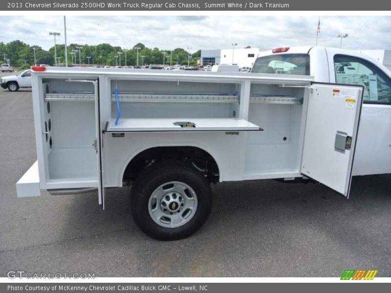 Summit White / Dark Titanium 2013 Chevrolet Silverado 2500HD Work Truck Regular Cab Chassis