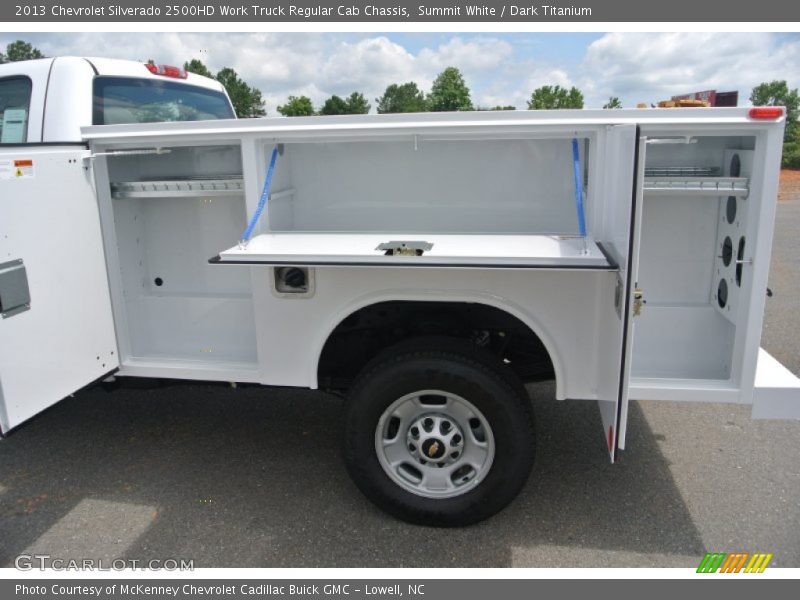 Summit White / Dark Titanium 2013 Chevrolet Silverado 2500HD Work Truck Regular Cab Chassis