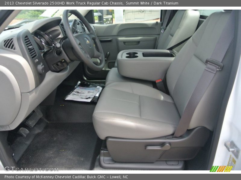 Summit White / Dark Titanium 2013 Chevrolet Silverado 2500HD Work Truck Regular Cab Chassis