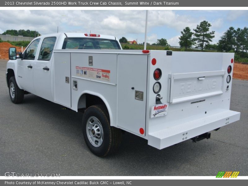 Summit White / Dark Titanium 2013 Chevrolet Silverado 2500HD Work Truck Crew Cab Chassis
