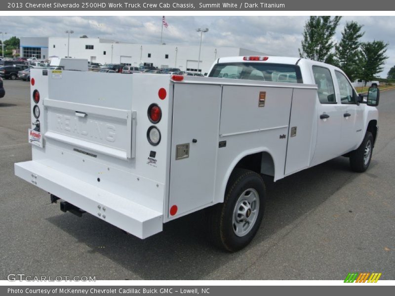 Summit White / Dark Titanium 2013 Chevrolet Silverado 2500HD Work Truck Crew Cab Chassis