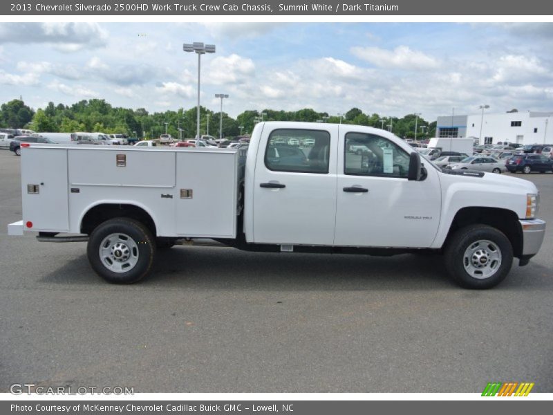 Summit White / Dark Titanium 2013 Chevrolet Silverado 2500HD Work Truck Crew Cab Chassis
