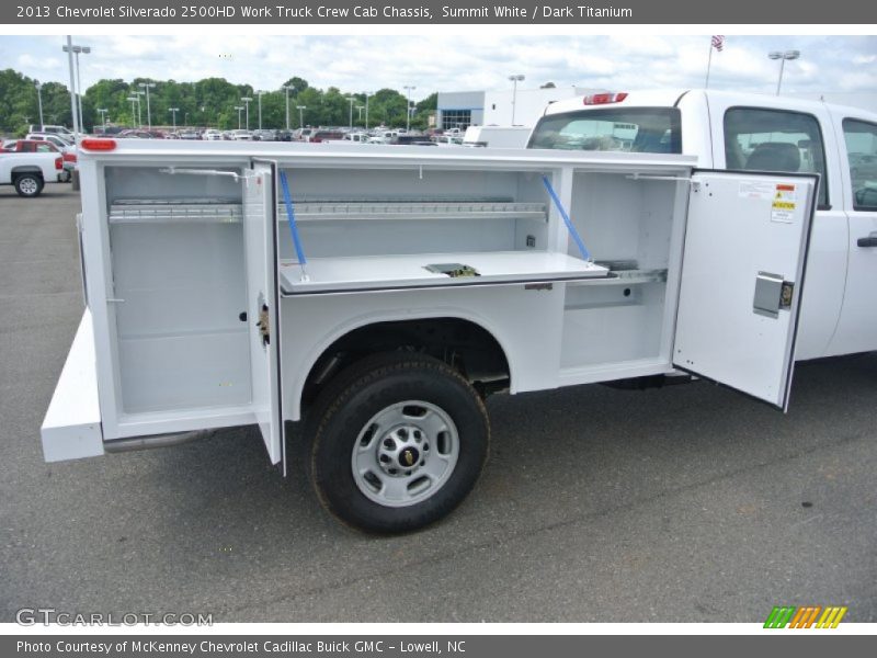 Summit White / Dark Titanium 2013 Chevrolet Silverado 2500HD Work Truck Crew Cab Chassis