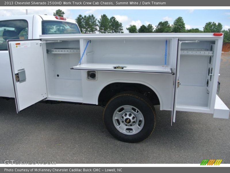 Summit White / Dark Titanium 2013 Chevrolet Silverado 2500HD Work Truck Crew Cab Chassis