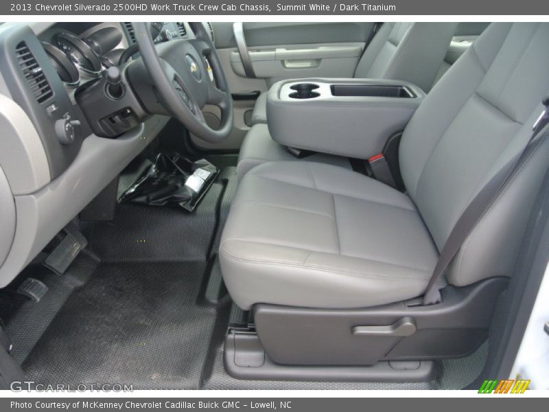 Summit White / Dark Titanium 2013 Chevrolet Silverado 2500HD Work Truck Crew Cab Chassis
