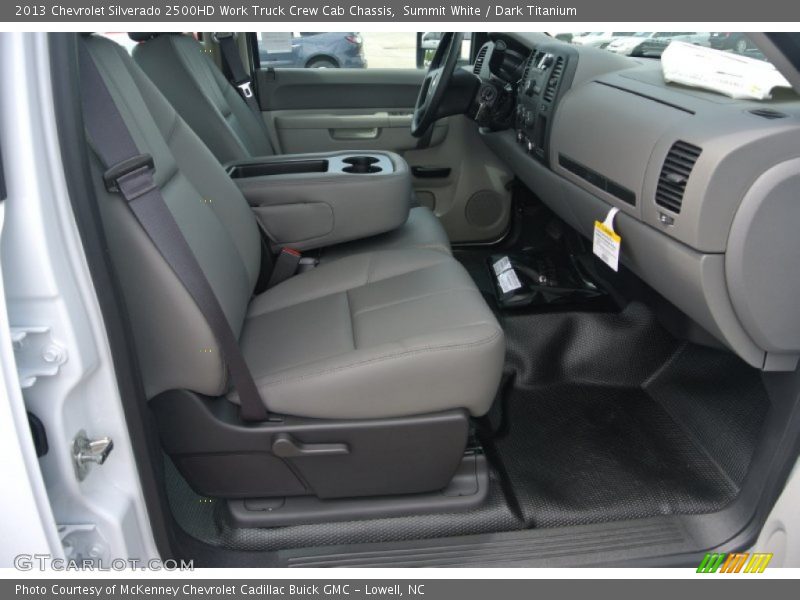 Summit White / Dark Titanium 2013 Chevrolet Silverado 2500HD Work Truck Crew Cab Chassis
