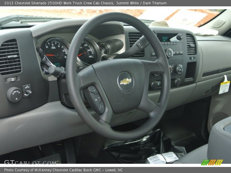 Summit White / Dark Titanium 2013 Chevrolet Silverado 2500HD Work Truck Crew Cab Chassis