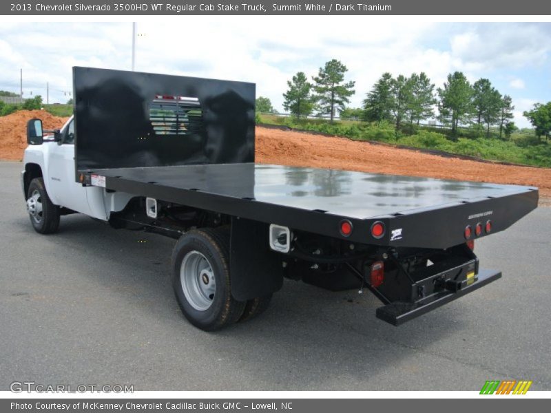 Summit White / Dark Titanium 2013 Chevrolet Silverado 3500HD WT Regular Cab Stake Truck