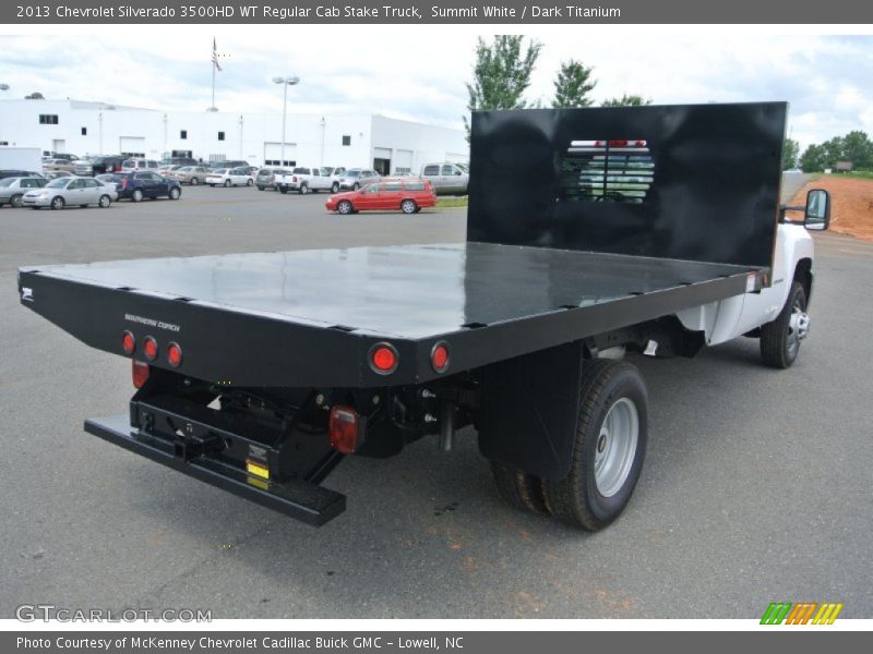 Summit White / Dark Titanium 2013 Chevrolet Silverado 3500HD WT Regular Cab Stake Truck