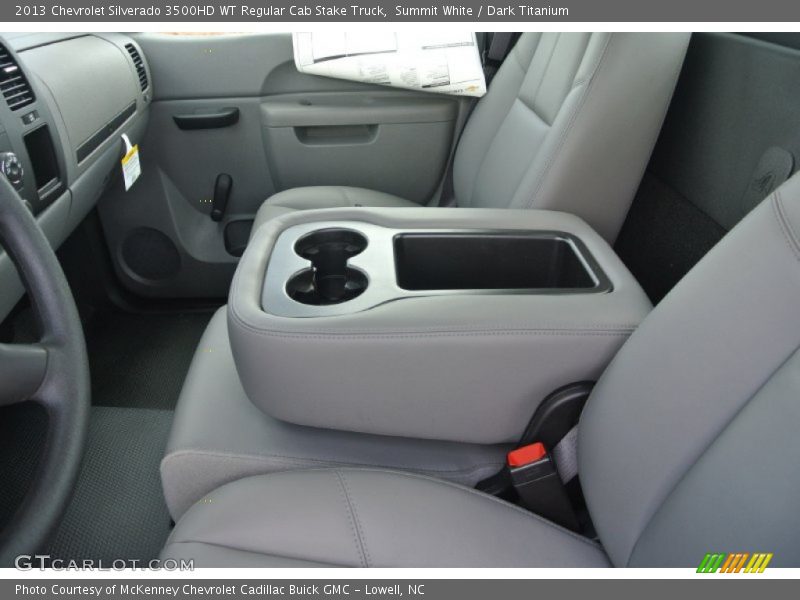 Summit White / Dark Titanium 2013 Chevrolet Silverado 3500HD WT Regular Cab Stake Truck