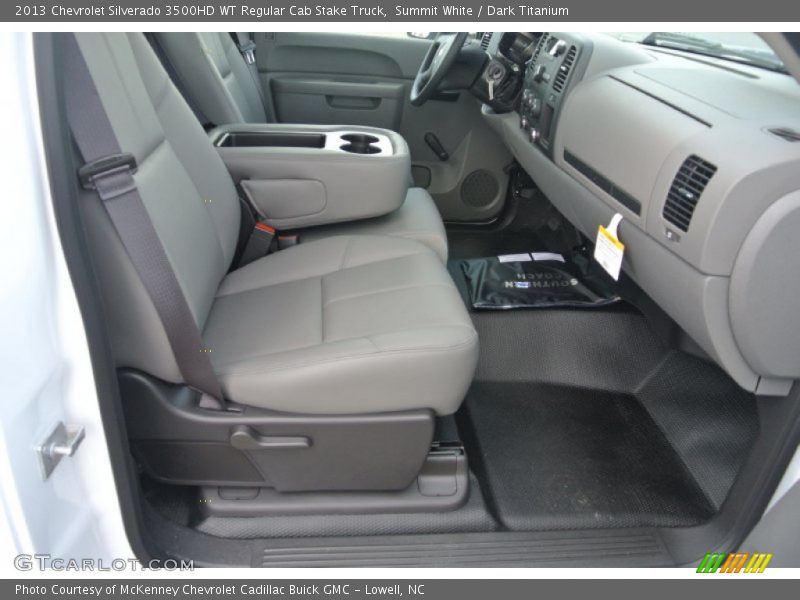 Summit White / Dark Titanium 2013 Chevrolet Silverado 3500HD WT Regular Cab Stake Truck