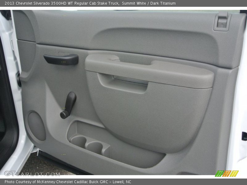 Summit White / Dark Titanium 2013 Chevrolet Silverado 3500HD WT Regular Cab Stake Truck