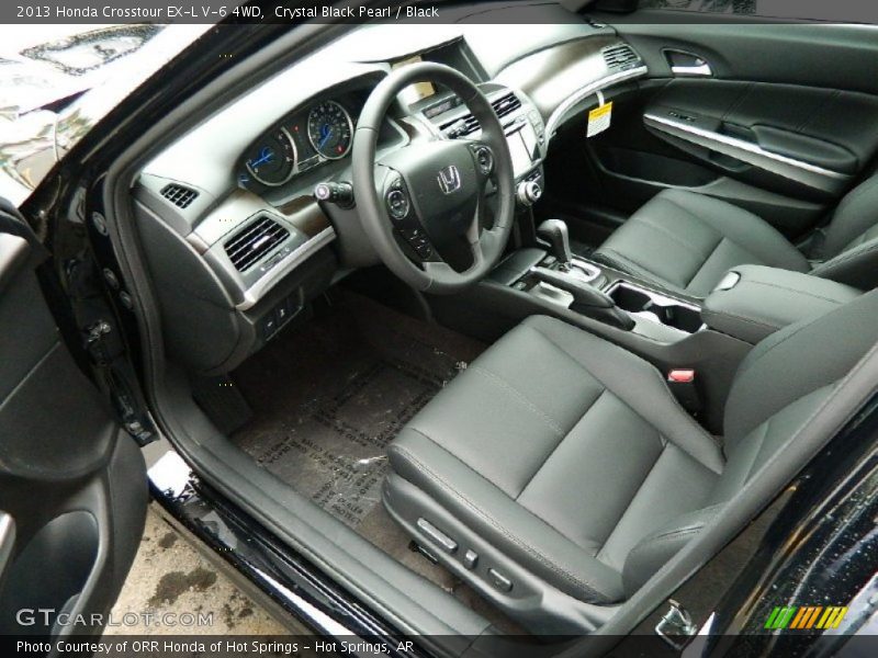 Crystal Black Pearl / Black 2013 Honda Crosstour EX-L V-6 4WD