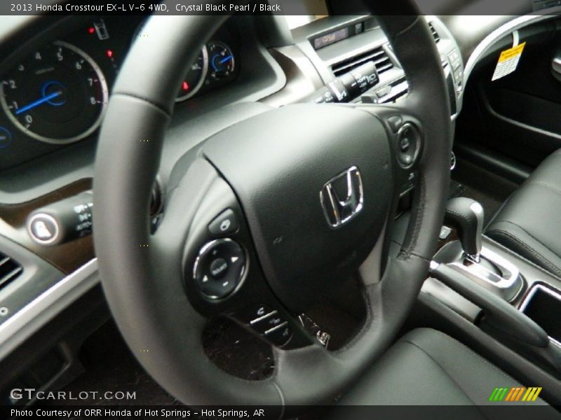 Crystal Black Pearl / Black 2013 Honda Crosstour EX-L V-6 4WD