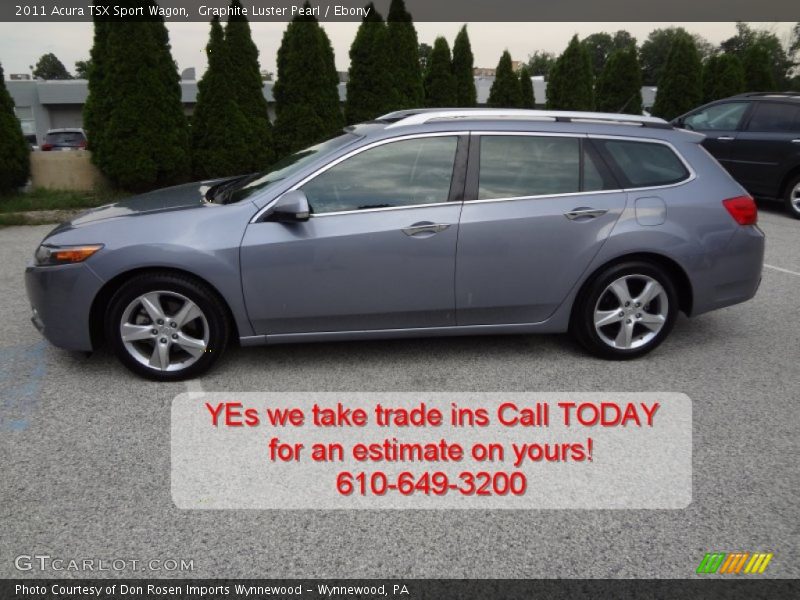 Graphite Luster Pearl / Ebony 2011 Acura TSX Sport Wagon