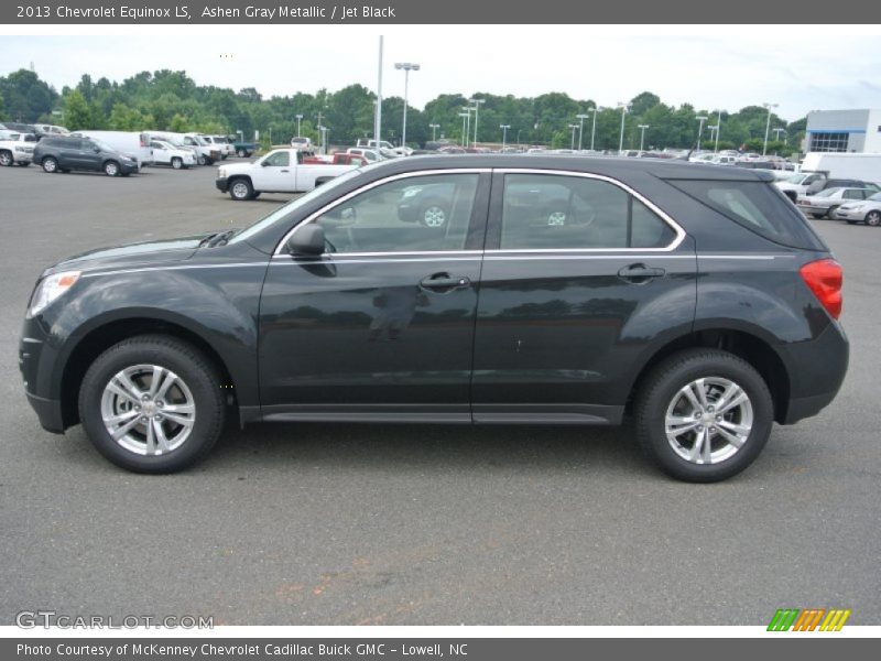 Ashen Gray Metallic / Jet Black 2013 Chevrolet Equinox LS