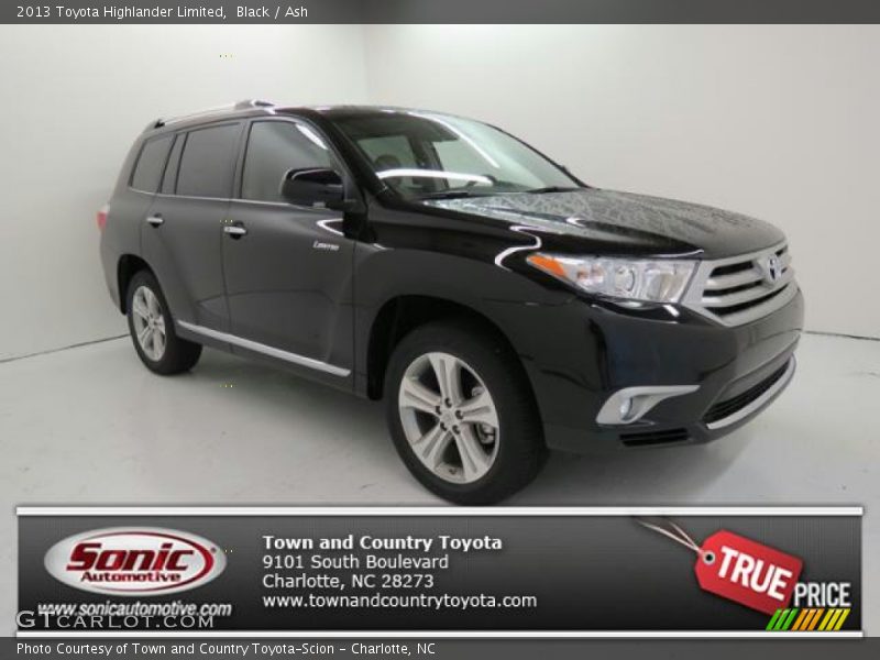 Black / Ash 2013 Toyota Highlander Limited