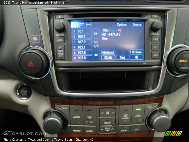 Black / Ash 2013 Toyota Highlander Limited