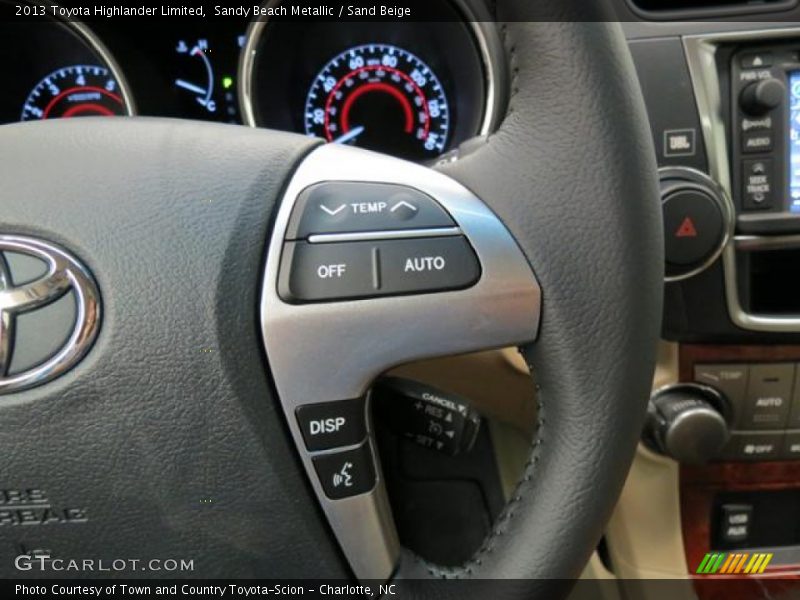 Controls of 2013 Highlander Limited