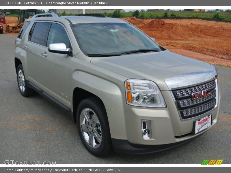 Champagne Silver Metallic / Jet Black 2013 GMC Terrain SLT